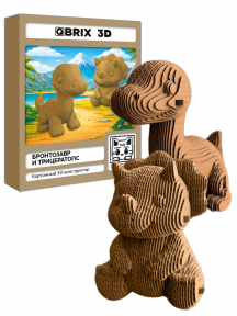 3D-конструктор Бронтозавр и трицератопс