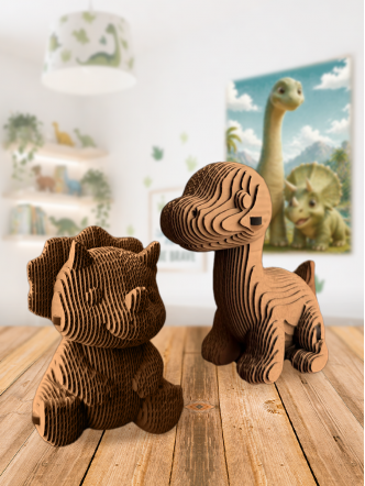 3D-конструктор Бронтозавр и трицератопс