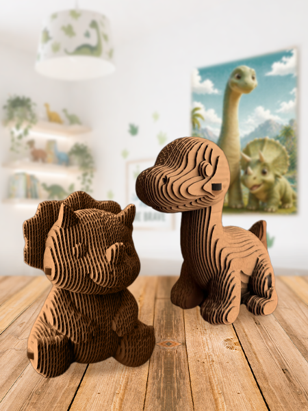 3D-конструктор Бронтозавр и трицератопс