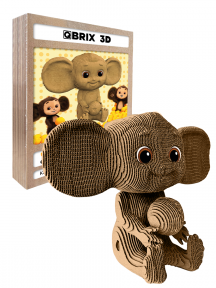 3D-конструктор Чебурашка с апельсинкой