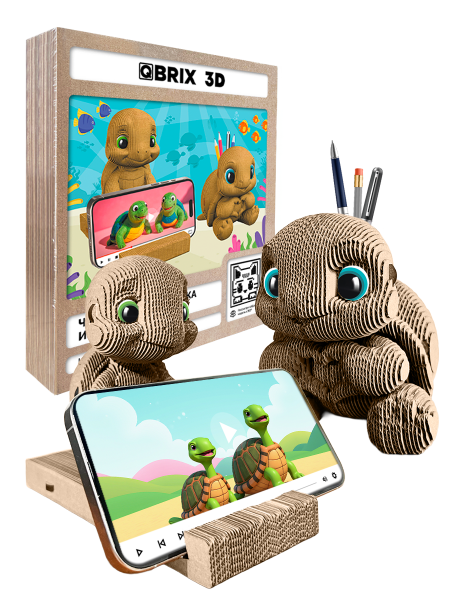 3D-конструктор Черепашки-подставка и органайзер