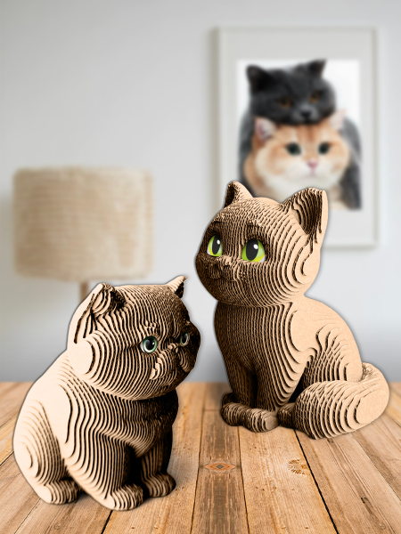 3D-конструктор Два котика