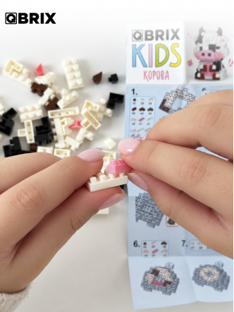 Конструктор KIDS серия "Мини-блоки" Корова