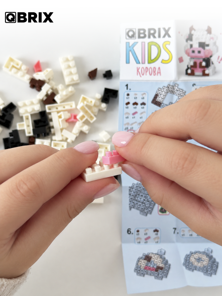 Конструктор KIDS серия "Мини-блоки" Корова