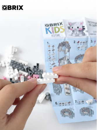Конструктор KIDS серия "Мини-блоки" Котик