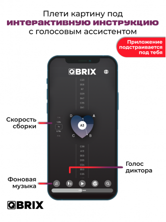 Картина нитями Сердечко