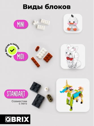 Конструктор KIDS серия "Котики" Рыжий котик