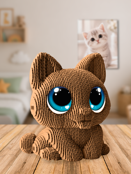 3D-конструктор Котик с глазками