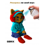 3D-конструктор Кот в наушниках