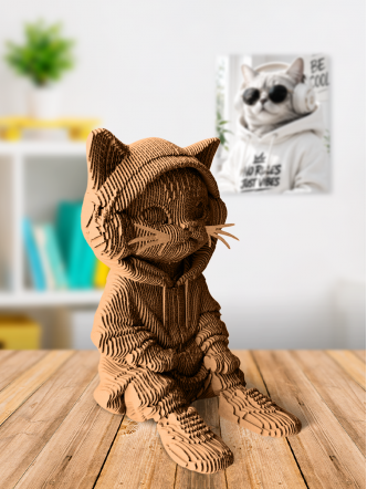 3D-конструктор Кот в наушниках