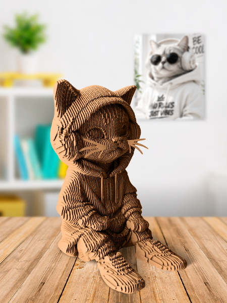 3D-конструктор Кот в наушниках