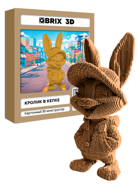 3D-конструктор Кролик в кепке 