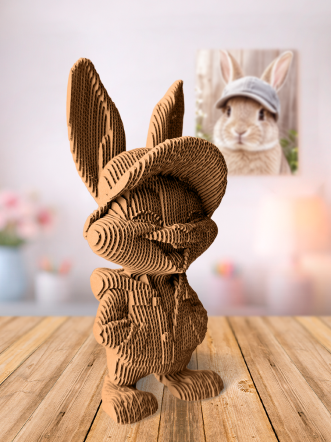 3D-конструктор Кролик в кепке 