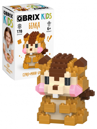 Конструктор KIDS серия "Мини-блоки" Белка