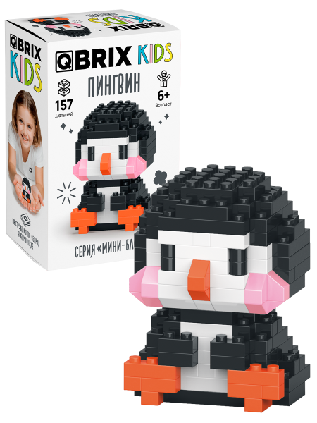 Конструктор KIDS серия "Мини-блоки" Пингвин