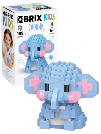 Конструктор KIDS серия "Мини-блоки" Слоник