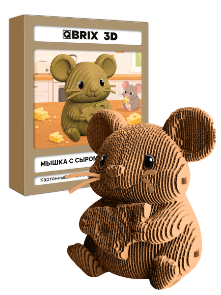3D-конструктор Мышка с сыром