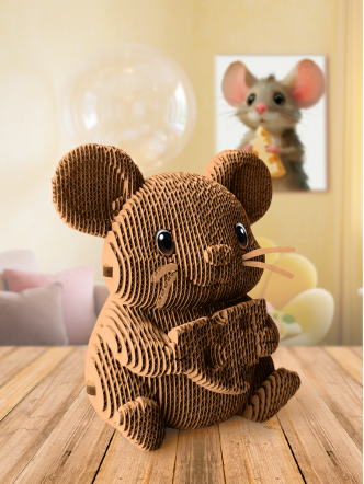 3D-конструктор Мышка с сыром