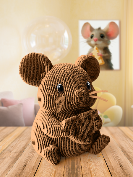 3D-конструктор Мышка с сыром