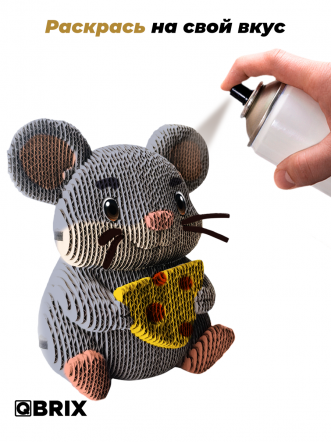 3D-конструктор Мышка с сыром