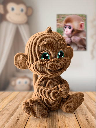 3D-конструктор Обезьяна с глазками