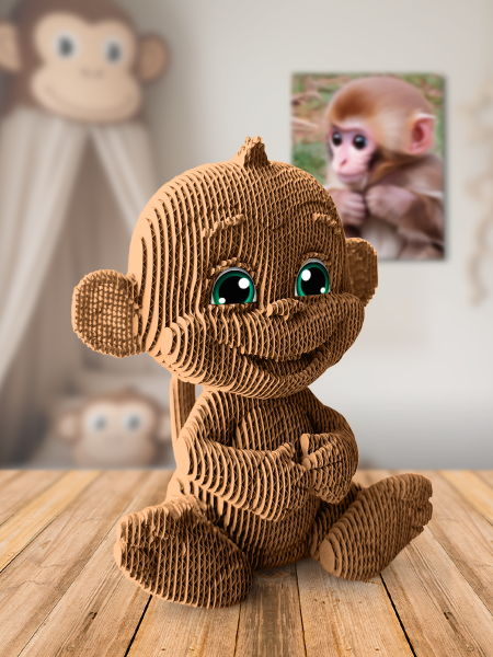 3D-конструктор Обезьяна с глазками