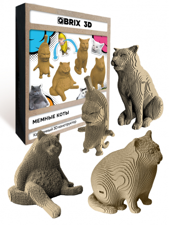 3D-конструктор Мемные коты