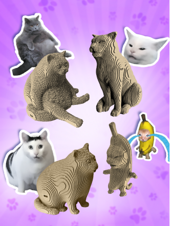 3D-конструктор Мемные коты