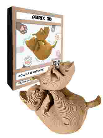 3D-конструктор Кошка и котёнок
