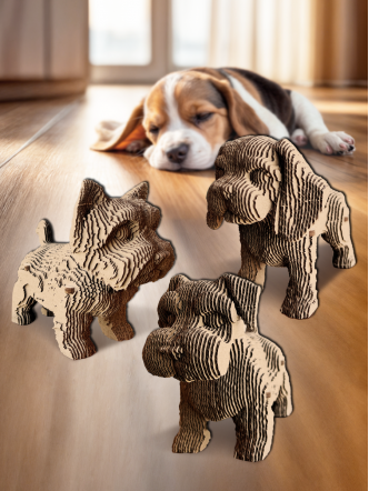 3D-конструктор Еще три щенка