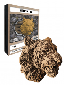 3D-конструктор Коллекция «Картонный охотник» Тигр 