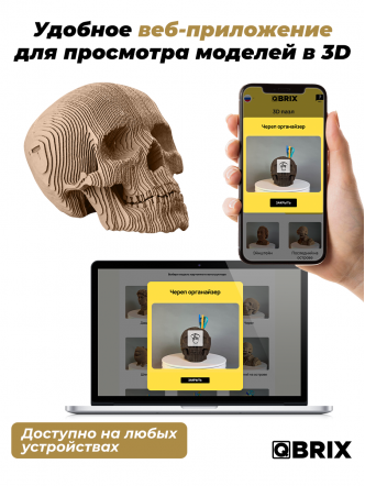 3D-конструктор Череп органайзер