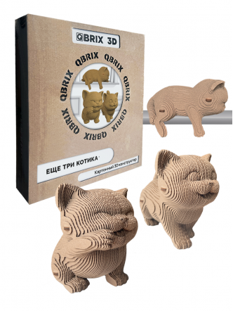 3D-конструктор Еще три котика