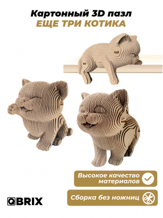 3D-конструктор Еще три котика