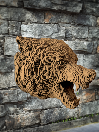 3D-конструктор Коллекция «Картонный охотник» Волк