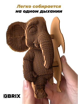3D-конструктор Слон на скейтборде