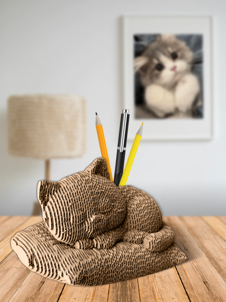 3D-конструктор Спящий котик-органайзер