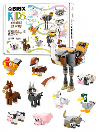 Конструктор KIDS Животные на ферме