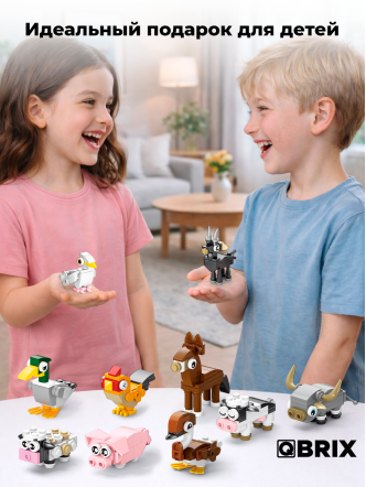 Конструктор KIDS Животные на ферме