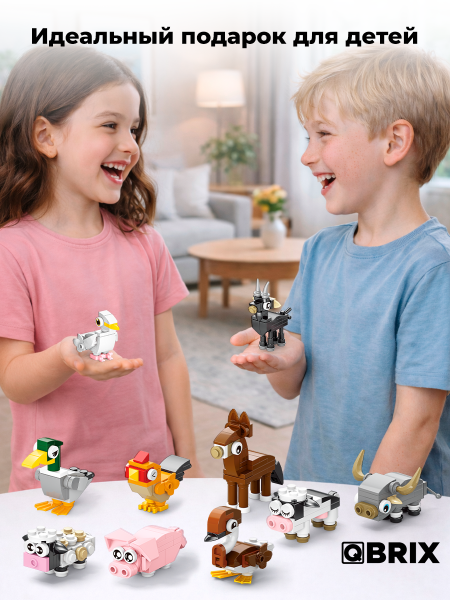 Конструктор KIDS Животные на ферме