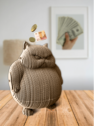 3D-конструктор Злой кот-копилка