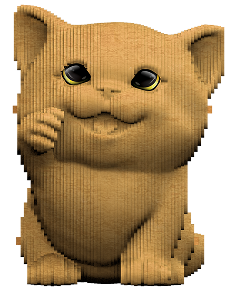 Картонный 3D пазл
